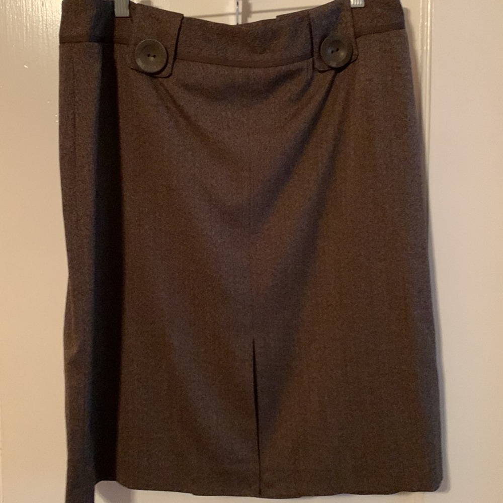 NWT Brown Skirt Size 12 by Larry Levine